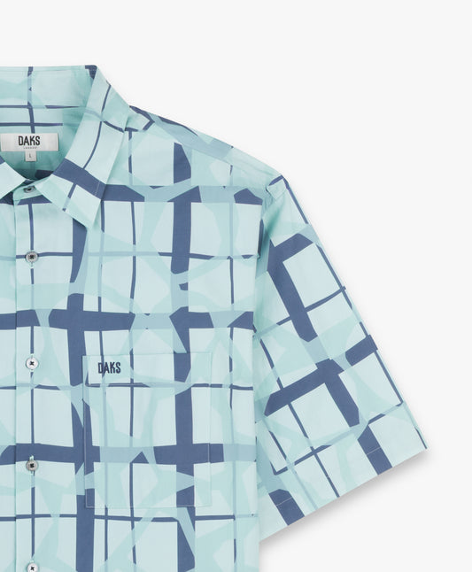 Men's Boxy-Fit Short-Sleeves Shirt