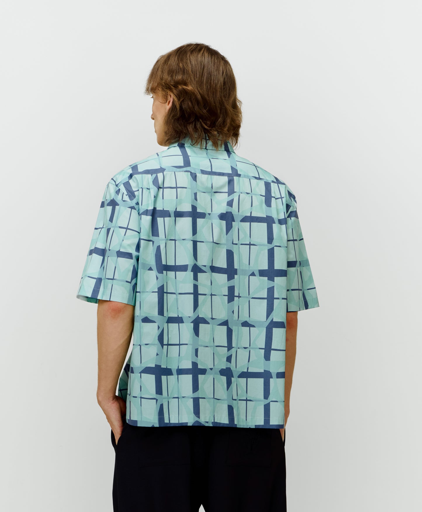 Men's Boxy-Fit Short-Sleeves Shirt