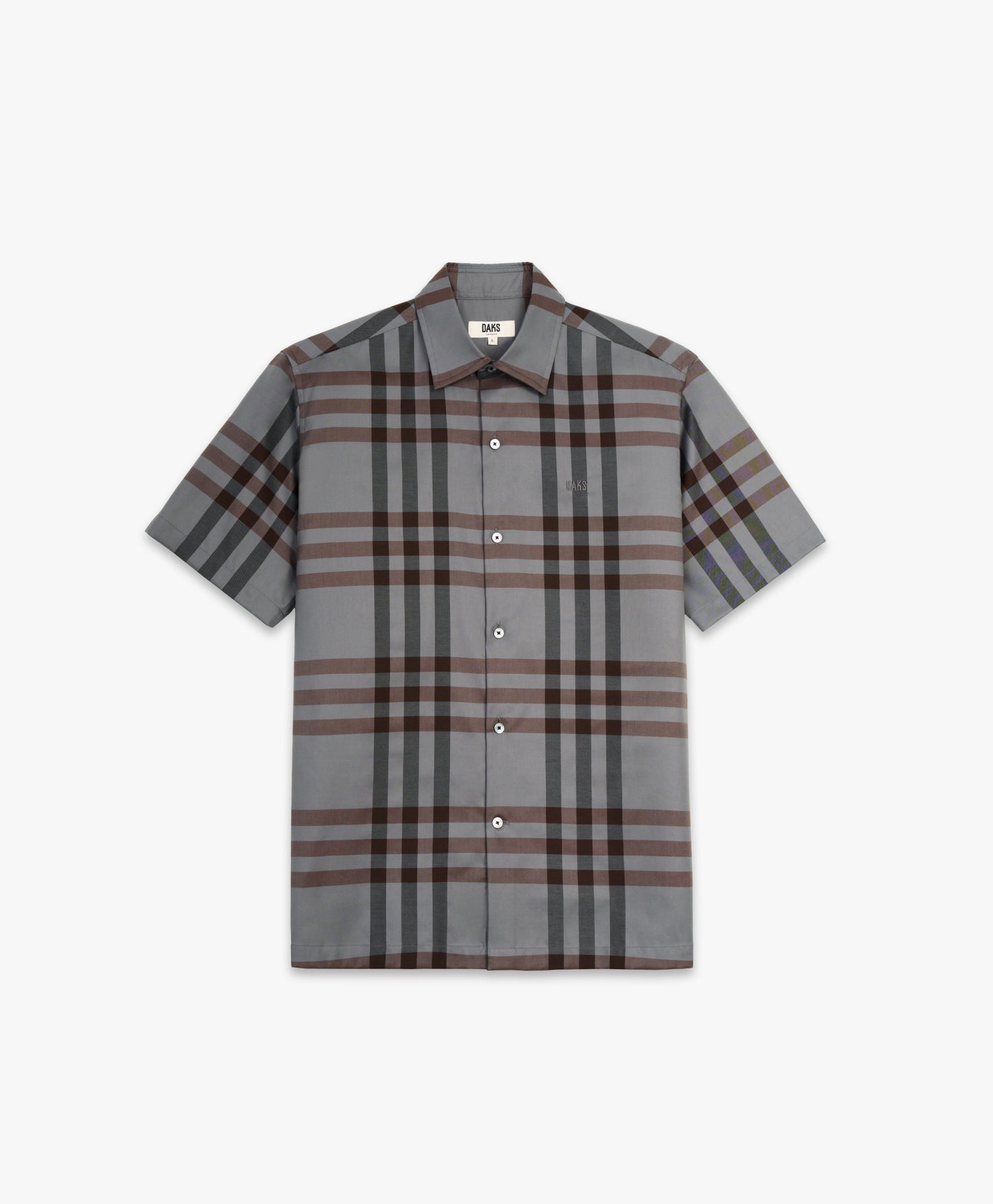 เสื้อเชิ้ตแขนสั้นทรงพอดีตัวสำหรับผู้ชาย