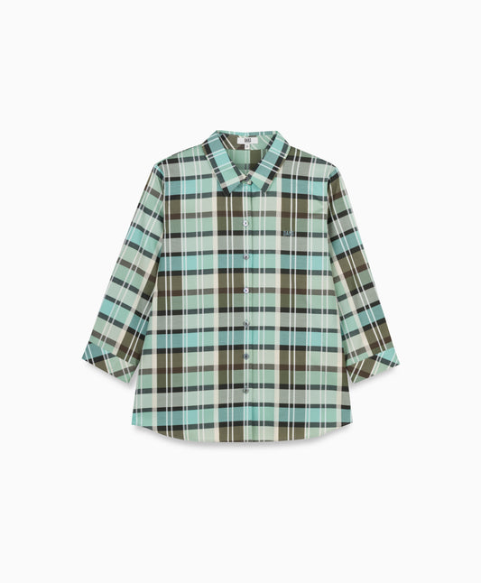 Women's Regular-Fit Middle-Sleeves Shirt