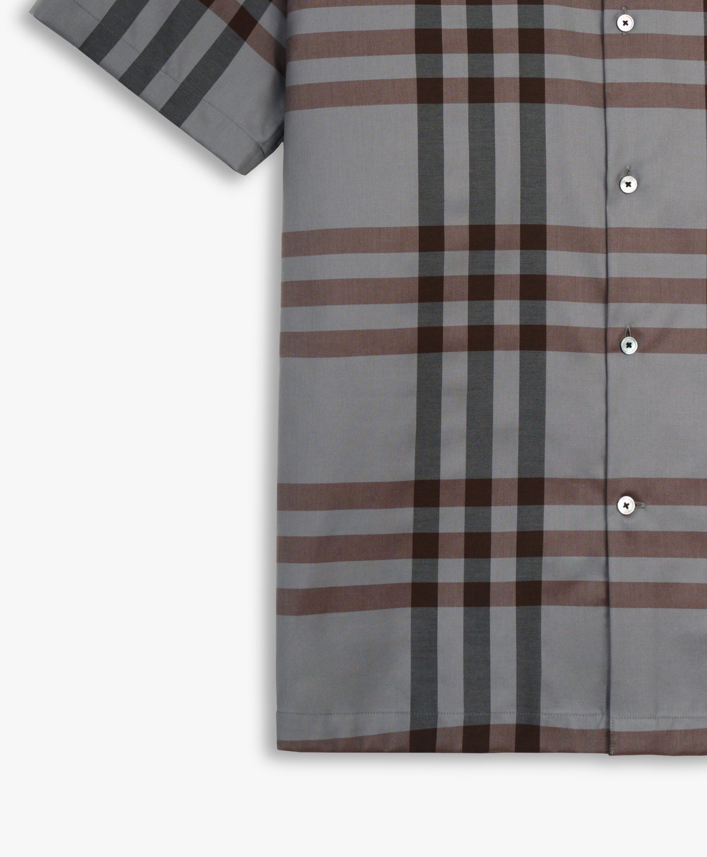 เสื้อเชิ้ตแขนสั้นทรงพอดีตัวสำหรับผู้ชาย