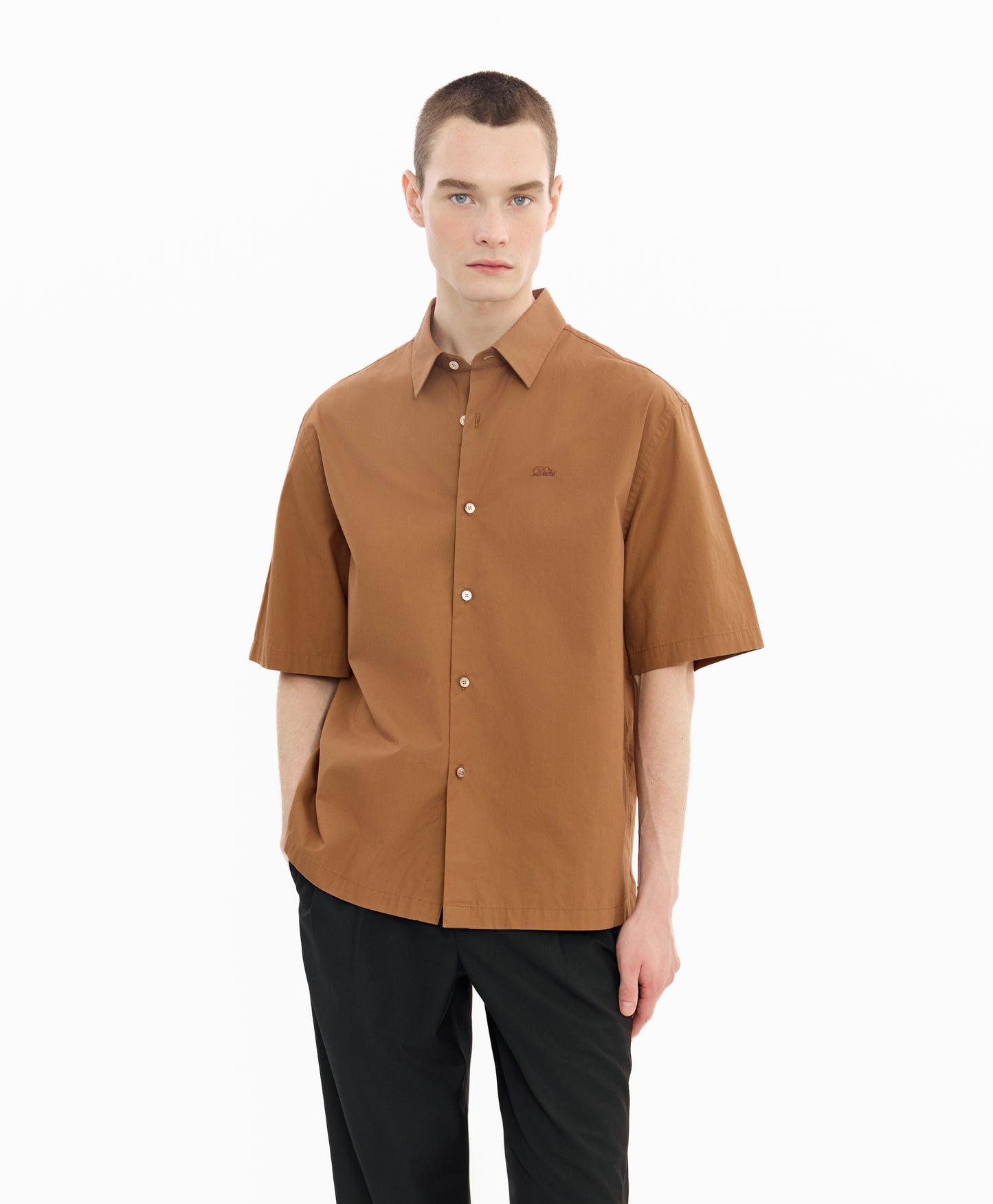 Men's Boxy-Fit Short-Sleeves Shirt