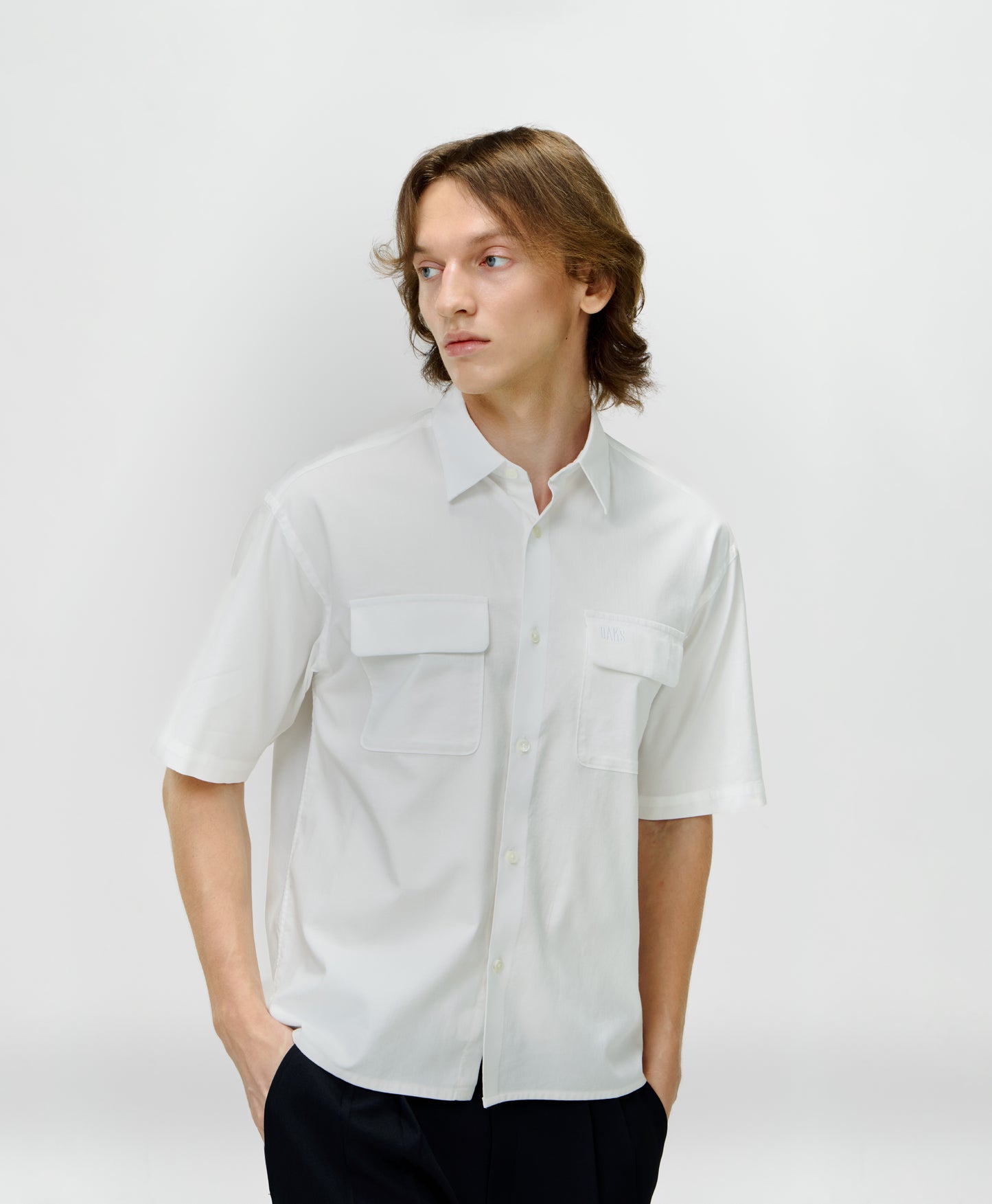 Men's Boxy-Fit Short-Sleeves Shirt