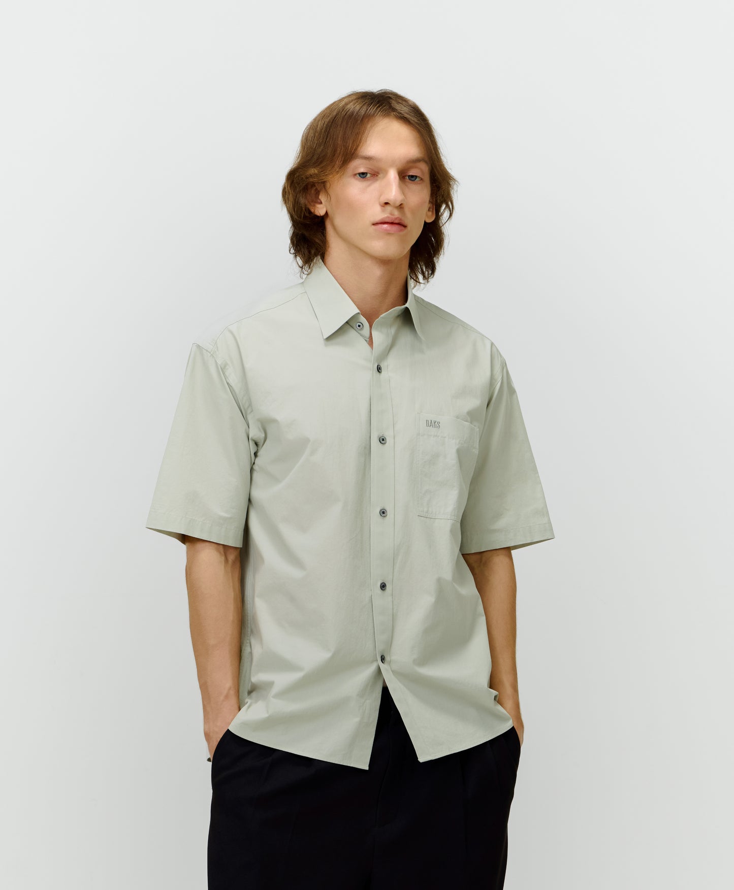 Men's Boxy-Fit Short-Sleeves Shirt