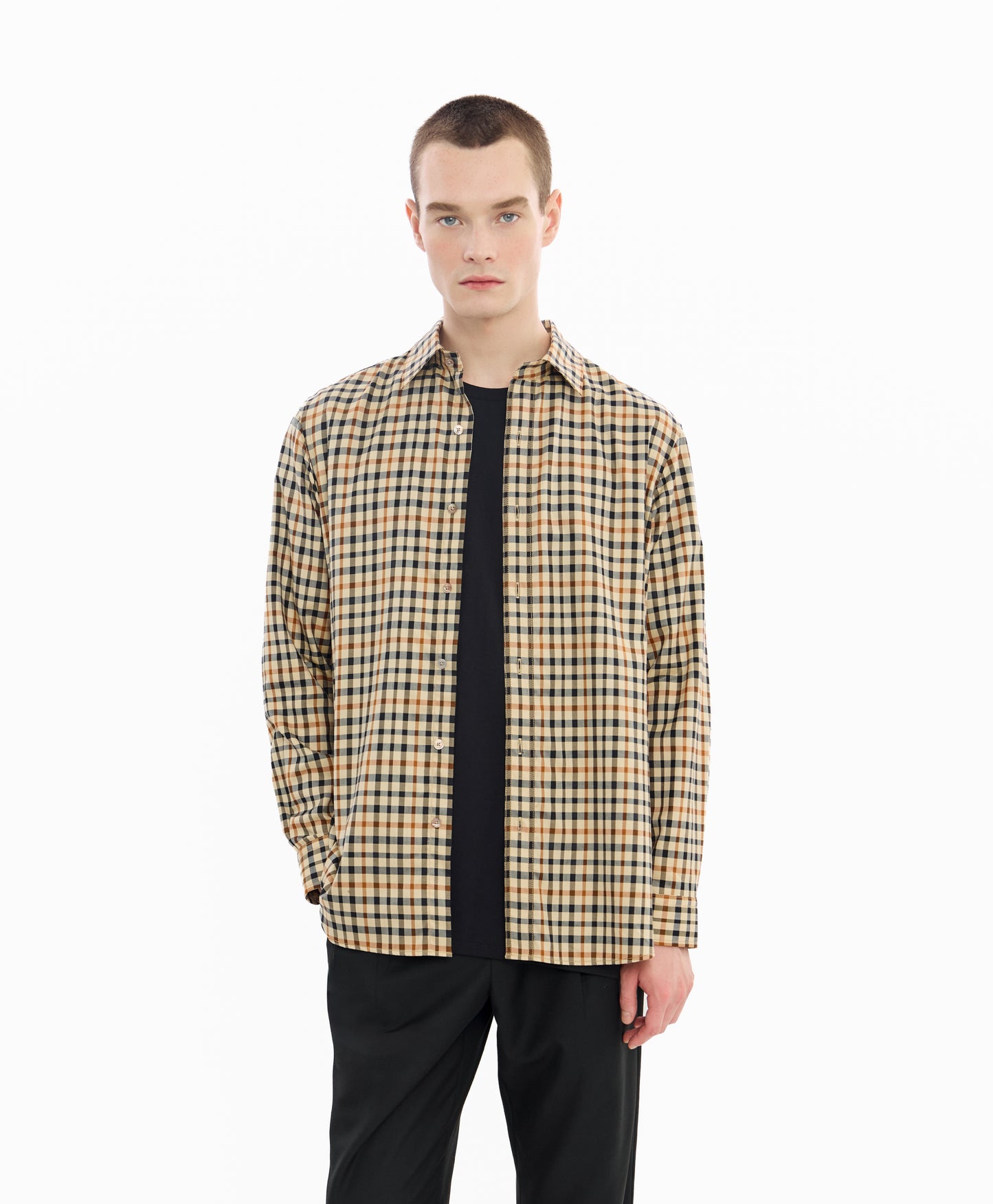 Men's Loose-Fit Long-Sleeves Shirt