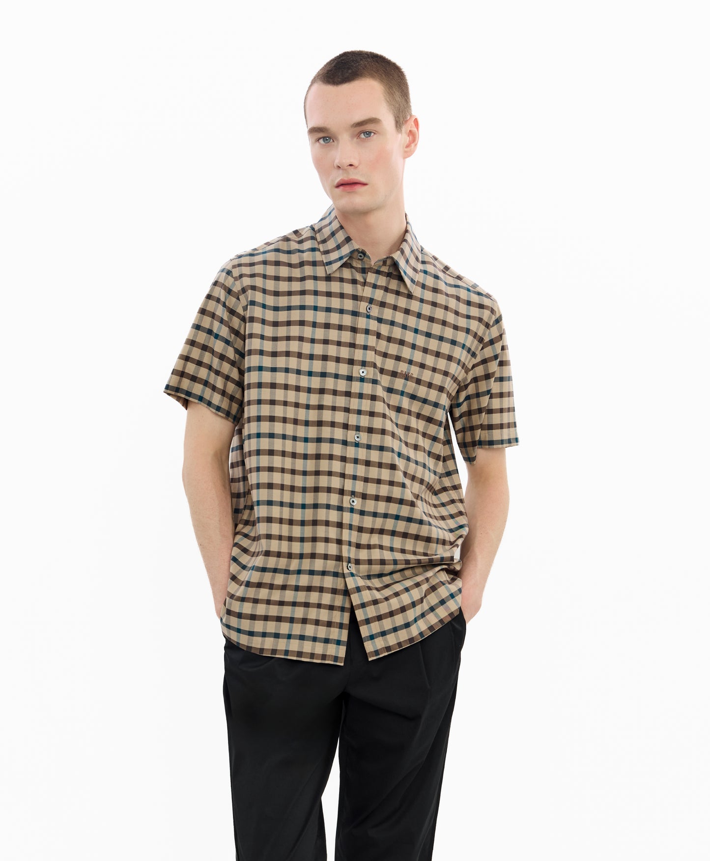 Men's Regular-Fit Short-Sleeves Shirt