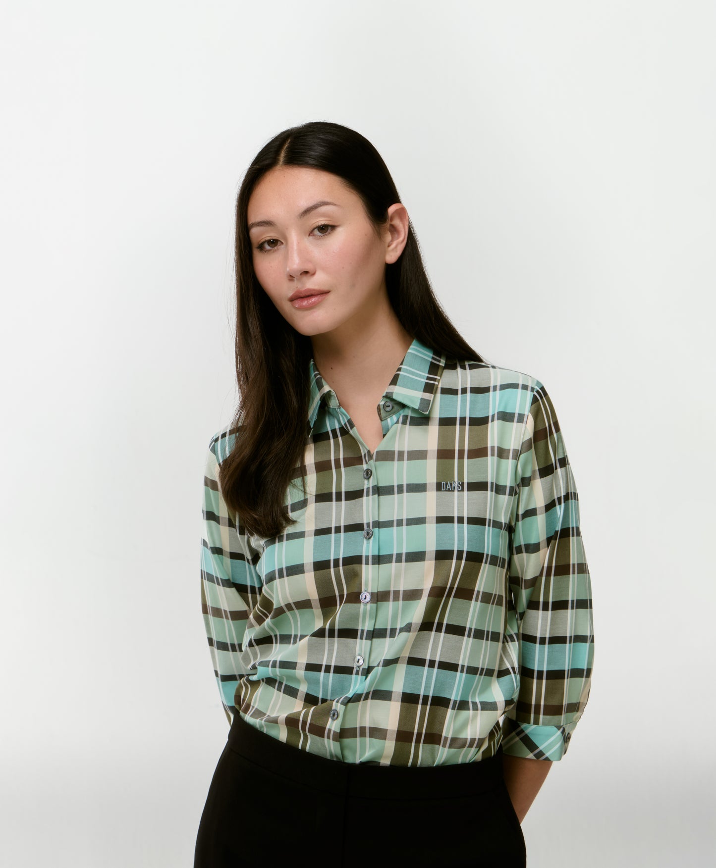 Women's Regular-Fit Middle-Sleeves Shirt