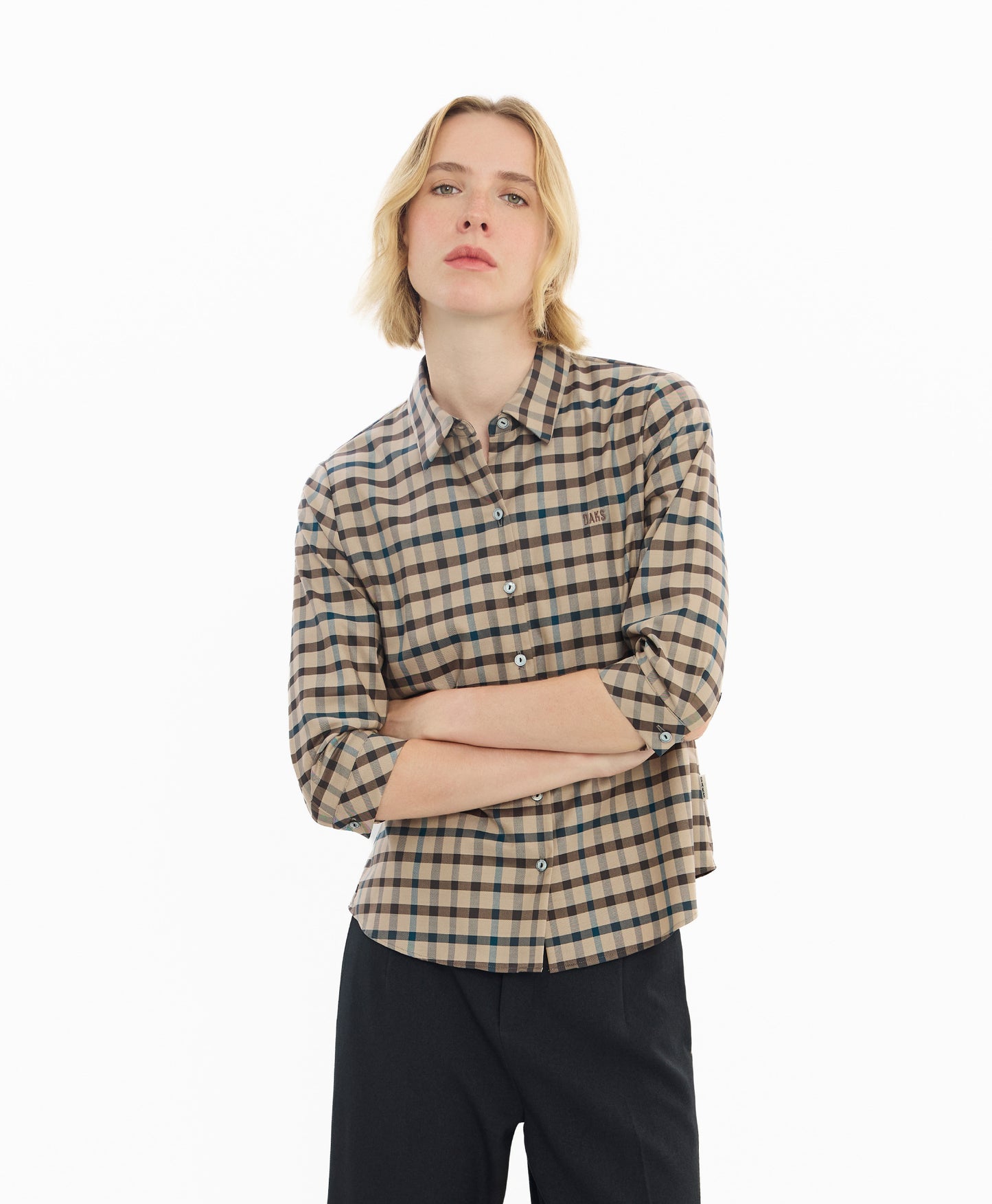 Women's Regular-Fit Middle-Sleeves Shirt