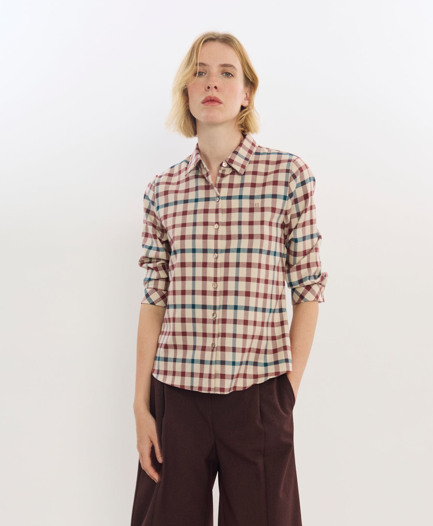 Women's Regular-Fit Middle-Sleeves Shirt