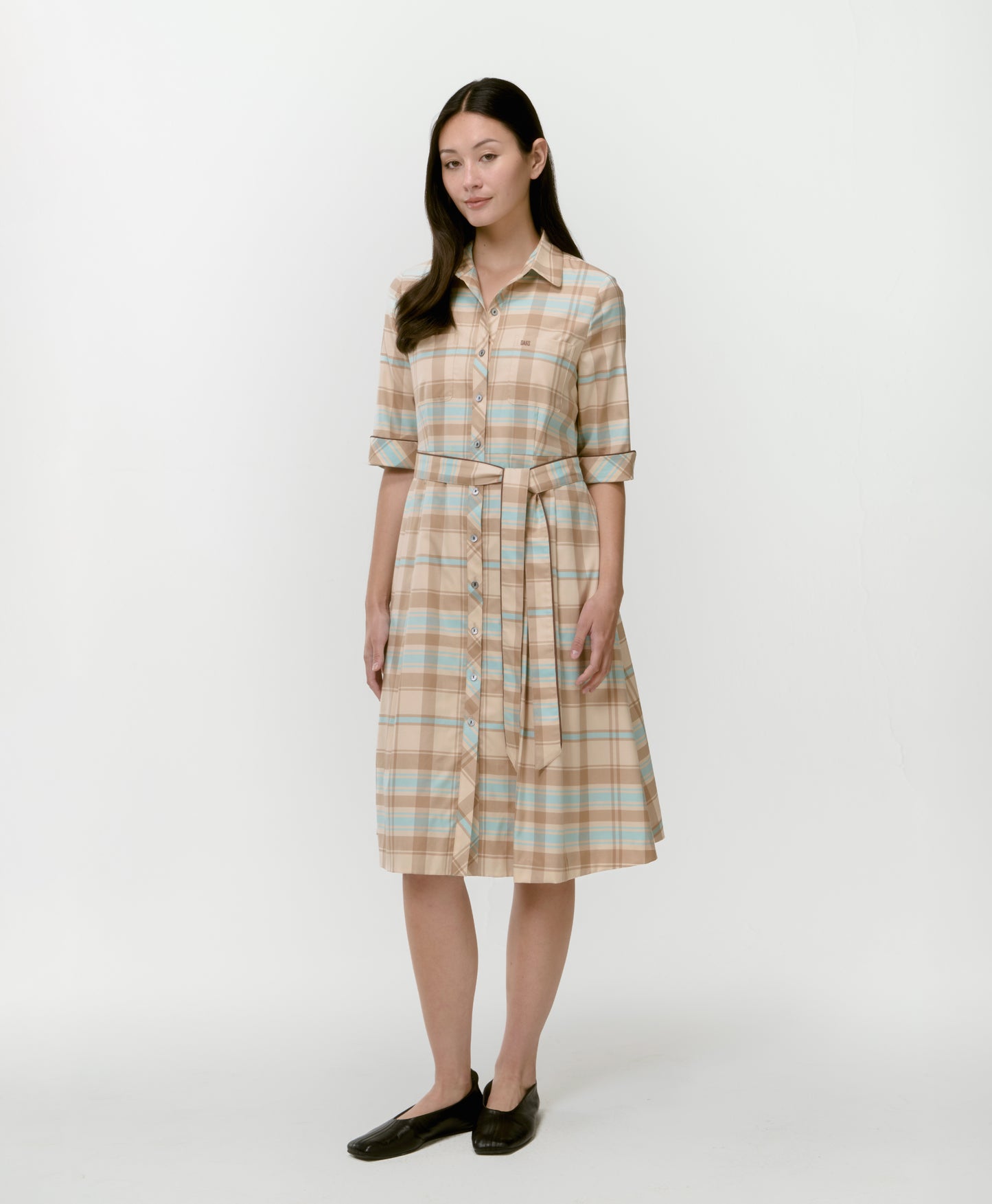 Women's Dress Middle-Sleeves