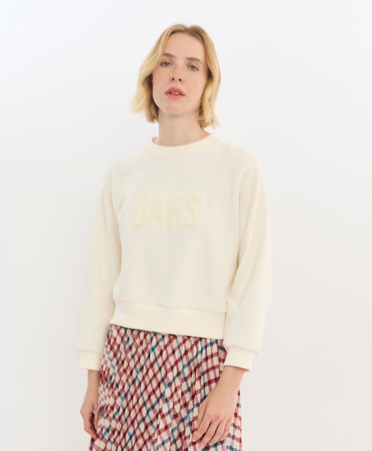 เสื้อสเวตเตอร์แขนยาวแขนกุดสำหรับผู้หญิง WKSR701W6