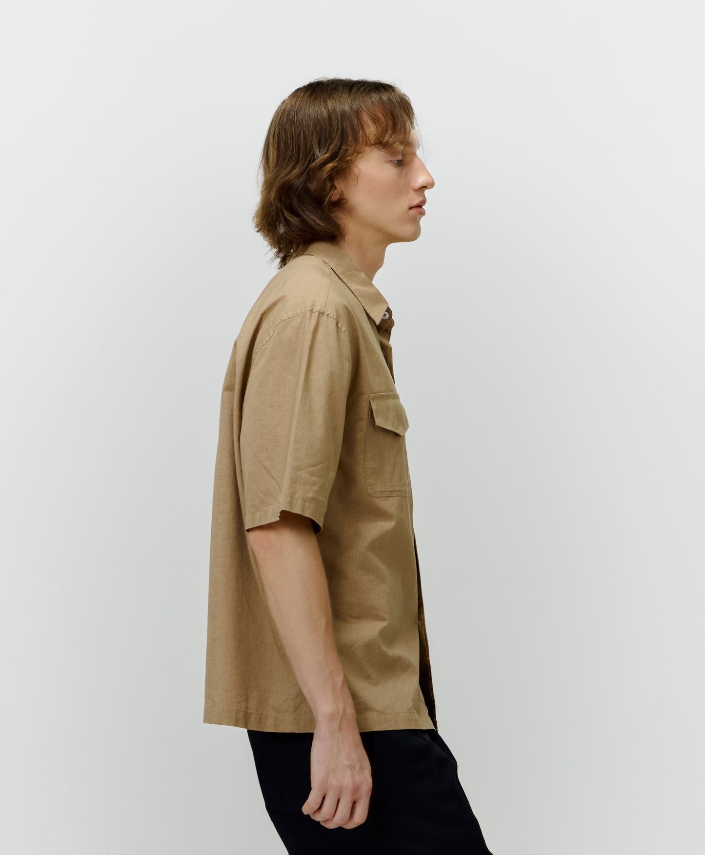 Men's Boxy-Fit Short-Sleeves Shirt